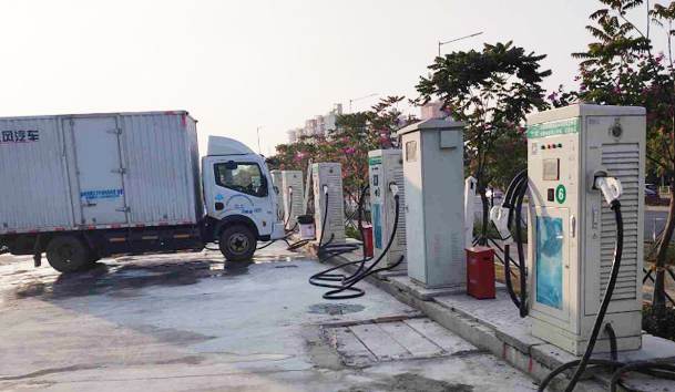 光明新區馬田街道周家大道好馬充馬田充電站240kw120kw直流樁項目